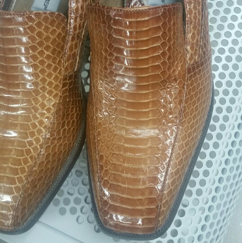 Snakeskin shoe's